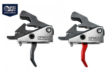 Image of Rise Armament OPMOD Hex-C AR-15/AR-10 Enhanced Rifle Trigger, Black, Black/Graphite, Graphite/Black, Red
