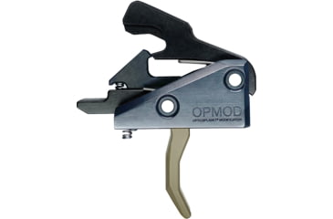 Image of Rise Armament OPMOD Hex-C RA-240 AR-15/AR-10 Enhanced Rifle Trigger, FDE, RA-240-HEXC-FDE