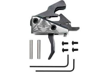 Image of Rise Armament OPMOD Hex-C RA-240 AR-15/AR-10 Enhanced Rifle Trigger, Graphite/Black, RA-240-HEXC-BLK