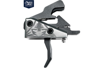 Image of Rise Armament OPMOD Hex-C RA-240 AR-15/AR-10 Enhanced Rifle Trigger, Graphite/Black, RA-240-HEXC-BLK