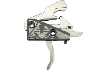 Image of Rise Armament OPMOD Hex-C RA-240 Enhanced Rifle Trigger, Curved, 3.5lb Pull, Graphite, Silver, RA-240-HEXC-SLVR