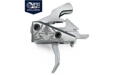 Image of Rise Armament OPMOD Hex-C RA-240 Enhanced Rifle Trigger, Curved, 3.5lb Pull, Graphite, Silver, RA-240-HEXC-SLVR-KIT2023