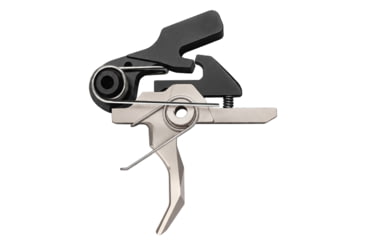 Image of Rise Armament OPMOD RA-101 HEX-C Single-Stage AR Trigger, Curved, 4lb, Black/Silver, RA-101-HEXC-NIB