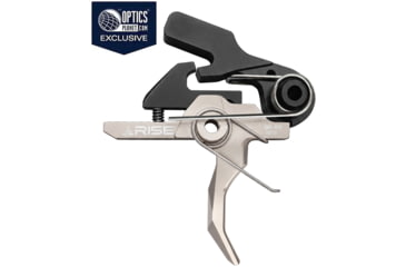 Image of Rise Armament OPMOD RA-101 HEX-C Single-Stage AR Trigger, Curved, 4lb, Black/Silver, RA-101-HEXC-NIB