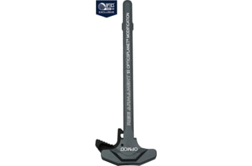 Image of Rise Armament OPMOD RA-212 Extended Latch Charging Handle, Grey, RA-212-OP-GRY