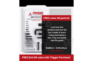 Image of RISE Armament OpticsPlanet Exclusive RAVE 140 Curved w/ AR-15 Lower Parts Kit, T017-12003