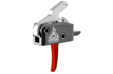 Image of RISE Armament RA-434 High Performance Trigger, w/Anti-Walk Pins, .308/.223 AR, 3.5 lb Pull Weight, Black/Red, RA-434-RED-AWP