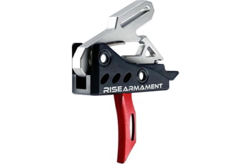 Image of RISE Armament RA-535 Advanced-Performance Trigger, Single Stage System, 3.5lb Pull Weight, Black/Red, RA-535-RED-ARP