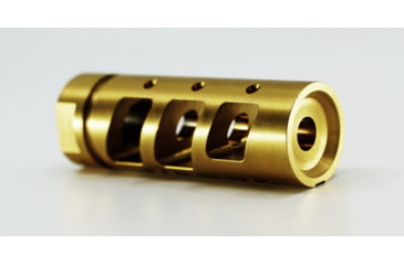 Image of RISE Armament RA-701 Compensators, .30 Caliber, 5/8x24 Thread, Titanium Nitride, Gold, RA-701-308-TIN