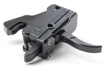 Image of RISE Armament Rave 140 Curved 3.5lb Drop-In Trigger w/ Anti Walk Pins, Black, RA-R140-AWP