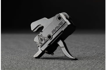 Image of RISE Armament Rave 140 Curved 3.5lb Drop-In Trigger w/ Anti Walk Pins, Black, RA-R140-AWP