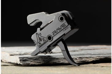 Image of RISE Armament Rave 140 Curved 3.5lb Drop-In Trigger w/ Anti Walk Pins, Black, RA-R140-AWP