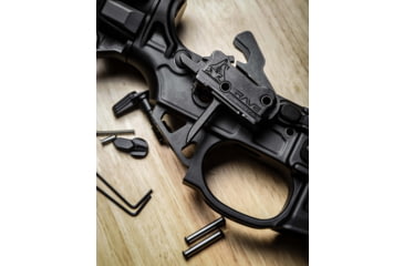 Image of RISE Armament Rave 140 Flat 3.5lb Drop-In Trigger w/ Anti Walk Pins, Black, RA-R140F-AWP