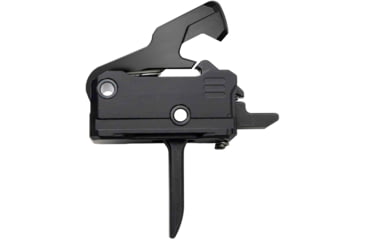 Image of RISE Armament Rave PCC Trigger with Anti-Walk Pins, Flat Blade, Black, T017F-PCC-BLK
