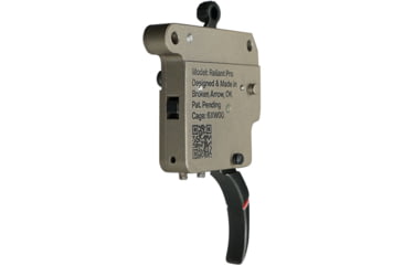 Image of RISE Armament Reliant Pro Rem 700 Drop-In Trigger With Bolt Release, Curved Blade, FDE/Black, RA-735-C-BC