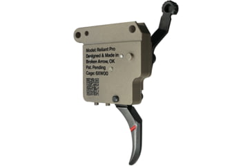 Image of RISE Armament Reliant Pro Rem 700 Drop-In Trigger With Bolt Release, Curved Blade, FDE/Black, RA-735-C-BC