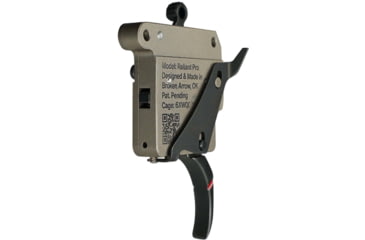 Image of RISE Armament Reliant Pro Rem 700 Drop-In Trigger With Bolt Release, Curved Blade, FDE/Black, RA-735-C-BC