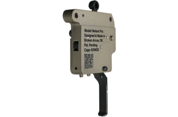 Image of RISE Armament Reliant Pro Rem 700 Drop-In Trigger With Bolt Release, Flat Blade, FDE/Black, RA-735-F-BC