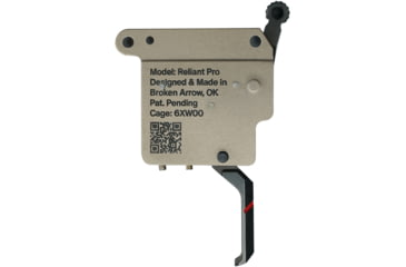 Image of RISE Armament Reliant Pro Rem 700 Drop-In Trigger With Bolt Release, Flat Blade, FDE/Black, RA-735-F-BC