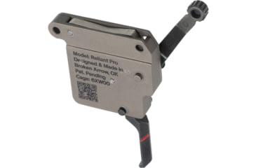 Image of RISE Armament Reliant Pro Rem 700 Drop-In Trigger With Bolt Release, Flat Blade, FDE/Black, RA-735-F-BC
