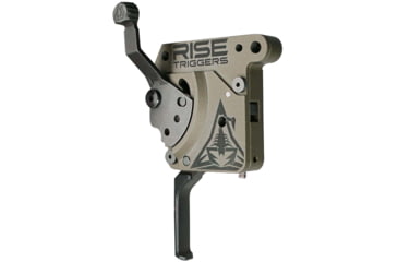 Image of RISE Armament Reliant Pro Rem 700 Drop-In Trigger With Bolt Release, Flat Blade, FDE/Black, RA-735-F-BC