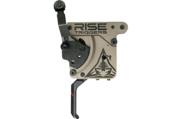 Image of RISE Armament Reliant Pro Rem 700 Drop-In Trigger With Bolt Release, Flat Blade, FDE/Black, RA-735-F-BC