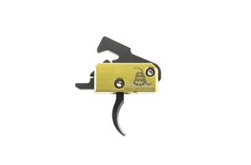 Image of RISE Armament Special-Edition DTOM Trigger Assembly, Traditional Curved, 3.5 lb, Yellow/Black, RA-140-DTOM