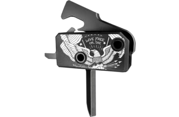 Image of RISE Armament Special Edition ''Live Free or Die'' RA-140 Super Sporting Trigger, Flat, 3.5 lb Weight, Black, RA-140F-LFOD-AWP
