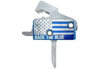 Image of RISE Armament Special Edition RA-140 Super Sporting Trigger, Flat, Blue/Silver, RA-140F-BTB