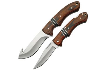 Image of Rite Edge 2 Pc Guthook Set w/Guthook and Closed Lockback,3Cr13 Stainless,Wood Handles, 211366