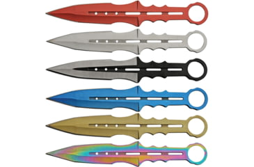 Image of Rite Edge 6pc Multicolor Throwing Knives