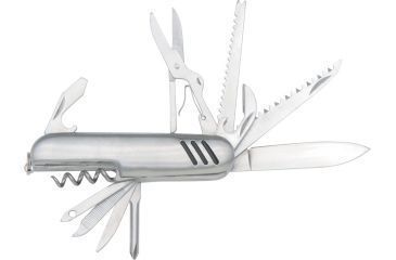 Image of Rite Edge Swiss Army Style Folder Knife, Brushed stainless handle CN212833