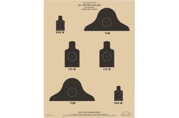 Image of Rite in the Rain 25 Meter Slow Fire Targets, 10 Sheets, Tan RR 9128X