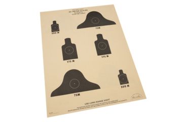 Image of Rite in the Rain 25 Meter Slow Fire Targets, 10 Sheets, Tan RR 9128X