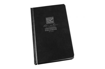 Image of Rite in the Rain Bound Book - Fabrikoid Cover - Universal - Black, Black, 6 3/4 x 8 3/4 770F-LG