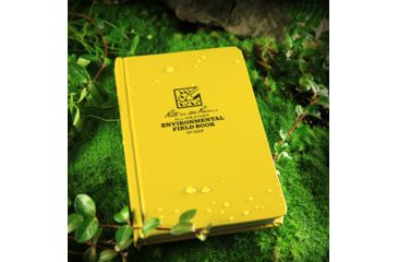 Image of Rite in the Rain BOUND BOOK - FABRIKOID COVER - ENVIRONMENTAL, Yellow, 4 3/4 x 7 1/2 550F