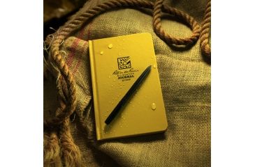 Image of Rite in the Rain BOUND BOOK - FABRIKOID COVER - JOURNAL, Yellow, 4 3/4 x 7 1/2 390F