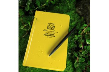 Image of Rite in the Rain BOUND BOOK - FABRIKOID COVER -TRANSIT, Yellow, 4 3/4 x 7 1/2 300F