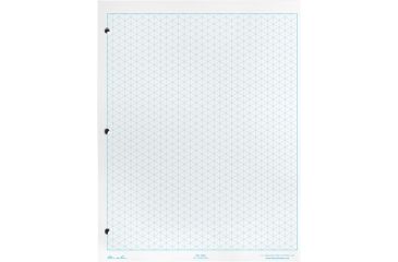 Image of Rite in the Rain GRID SHEETS - ISOMETRIC, White, 8 1/2 x 11 1190