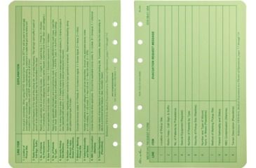 Image of Rite in the Rain LOOSE LEAF - GREEN - 9 LINE MEDEVAC, Green, 4 5/8 x 7 952