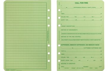Image of Rite in the Rain LOOSE LEAF - GREEN - CALL FORFIRE, Green, 4 5/8 x 7 922