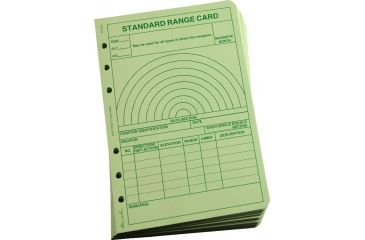 Image of Rite in the Rain LOOSE LEAF - GREEN - RANGE CARD, Green, 4 5/8 x 7 912