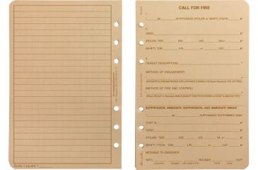 Image of Rite in the Rain LOOSE LEAF - TAN - CALL FOR FIRE, Tan, 4 5/8 x 7 922T
