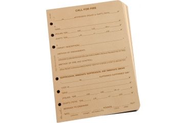 Image of Rite in the Rain LOOSE LEAF - TAN - CALL FOR FIRE, Tan, 4 5/8 x 7 922T