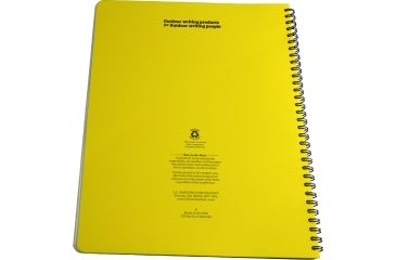Image of Rite in the Rain MAXI-SPIRAL NOTEBOOK  - UNIVERSAL, Yellow, 8 1/2 x 11 373-MX