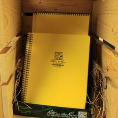 Image of Rite in the Rain MAXI-SPIRAL NOTEBOOK  - UNIVERSAL, Yellow, 8 1/2 x 11 373-MX