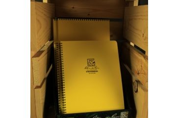Image of Rite in the Rain MAXI-SPIRAL NOTEBOOK  - UNIVERSAL, Yellow, 8 1/2 x 11 373-MX