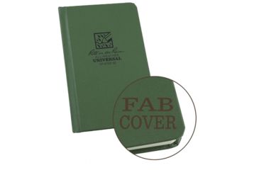 Image of Rite in the Rain Mini Bound Book,Fabrikoid Cover,4 1/4x6 1/4in,Green 970F-M