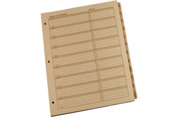 Image of Rite in the Rain MX TAB SET - ALPHA, Tan, 8 1/2 x 11 9270-MX