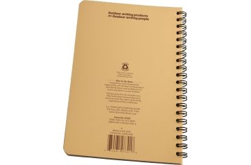 Image of Rite in the Rain SPIRAL NOTEBOOK - TAN - UNIVERSAL, Tan, 4 5/8 x 7 973T